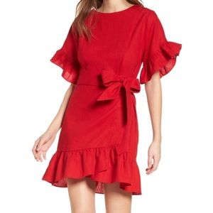 Nordstrom Socialite Ruffle Faux Wrap Dress